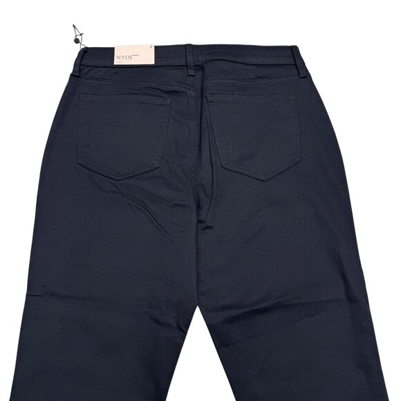 NEW NYDJ Chloe Capri Black Jean Women's Side Slit Denim Pants, Size 8 NWT - Picture 5 of 11